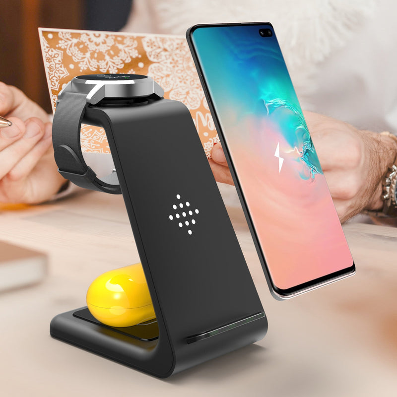 3-in-1 Wireless Charger Station iphone and Samsung