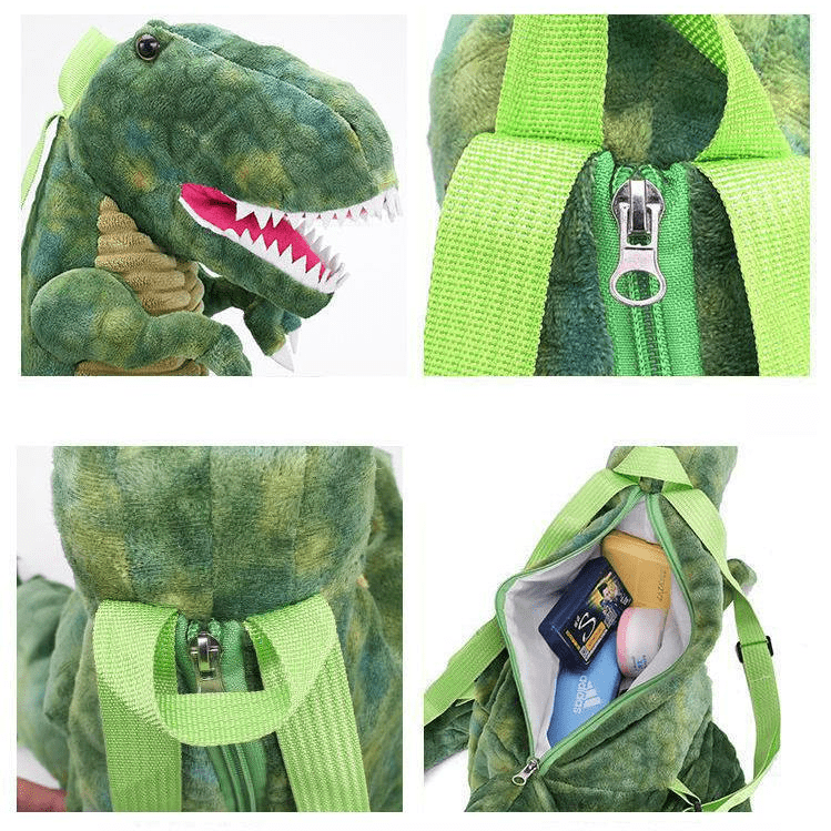 3D Dinosaur Plush Backpack