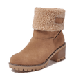Orthopedic Women's Suede Winter Boots with Wool Lining