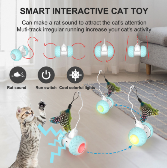 Interactive Robotic Teaser Cat Toy