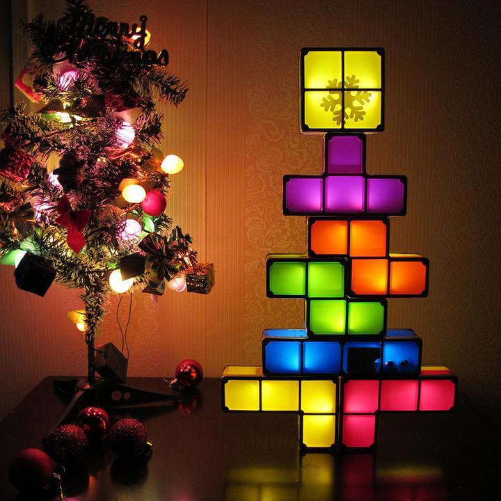Electric Christmas Tree Tetris Block Lights