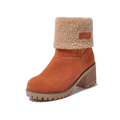 Orthopedic Women's Suede Winter Boots with Wool Lining