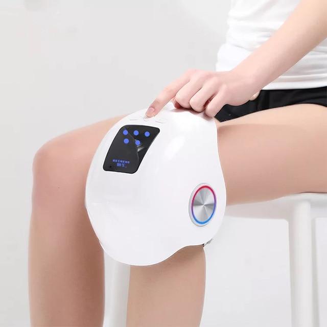 Laser heated air massage knee rehabilitation