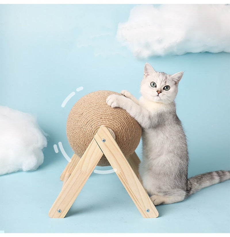 Anti-Depression Spinning Sisal Cat Ball Toy