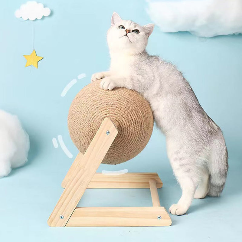 Anti-Depression Spinning Sisal Cat Ball Toy
