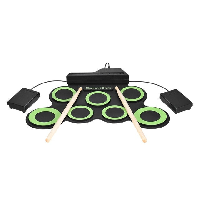 Portable Electronic Drum Pad Set